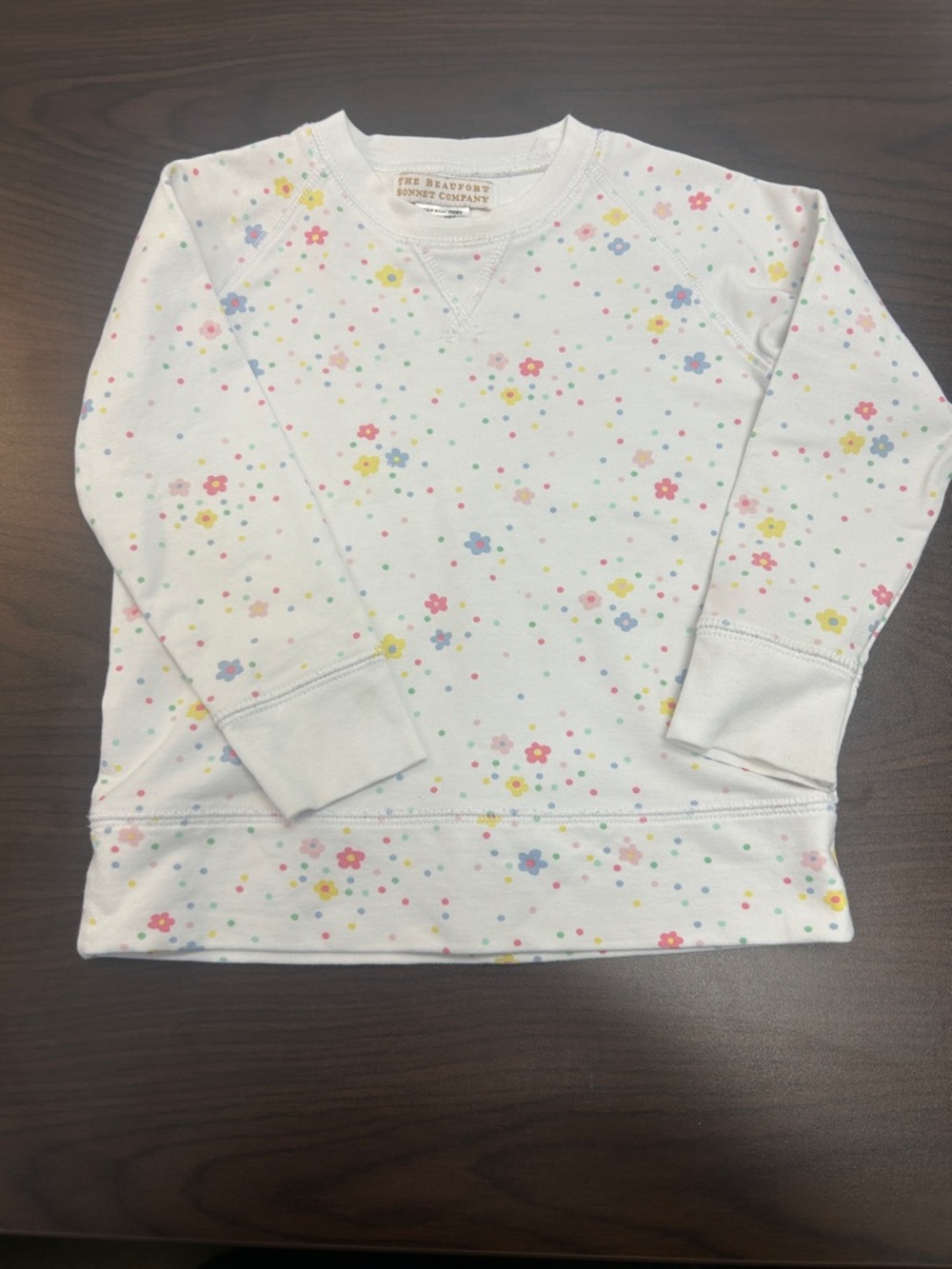 The Beaufort Bonnet Company White Sweatshirt Floral